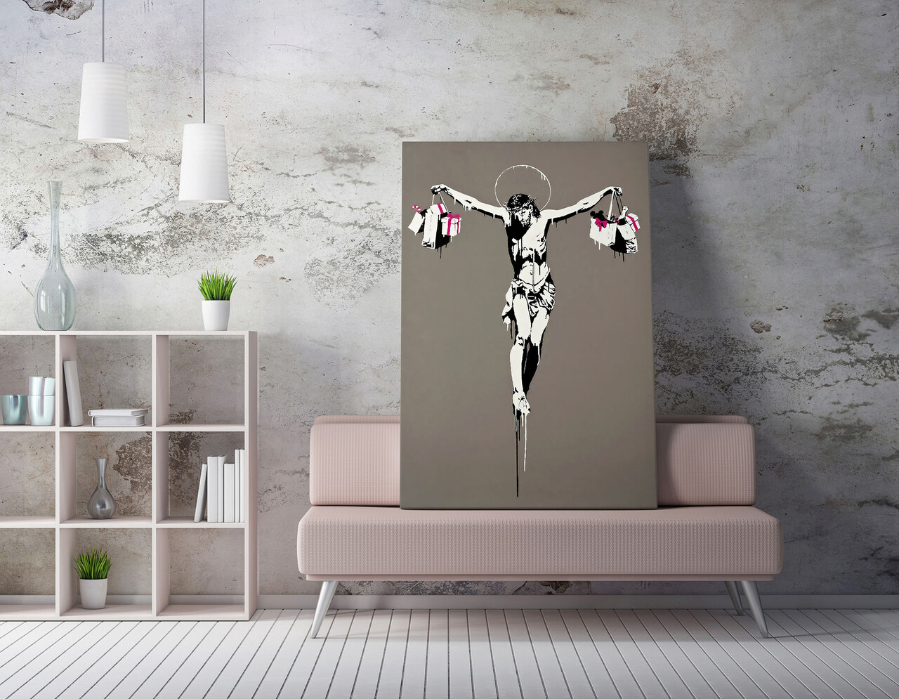 Tablou decorativ, WY137 (50 x 70), Canvas imprimat, Multicolor - imagine 4